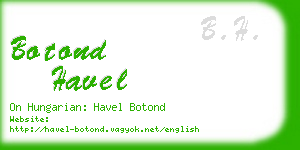 botond havel business card